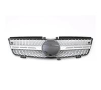 JBPIHZT Para Mercedes Para Benz ML W164 2005-2008 ML320 ML350 ML500 Rejillas Paragolpes Estilo Diamantes Rejilla Delantera Deportiva(Plata)