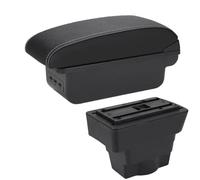 JBPIHZT Para Opel Para Astra Caja De Descansabrazos Central Para Astra J 2012 2013-2020 Caja De Reposabrazos Caja De Almacenamiento(B3 Negro blanco 3USB)