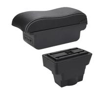 JBPIHZT Para Opel Para Astra J Caja De Descansabrazos Central Para Astra Reposabrazos Auto 2012-2020 Caja De Almacenamiento Pieza De Retrofit(B3 Negro blanco 3USB)