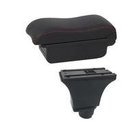 JBPIHZT Para Opel Para Corsa C Caja De Reposabrazos Para Corsa C Coche Reposabrazos Caja De Almacenamiento Central Retrofit Con USB(B1 Negro rojo 3USB)