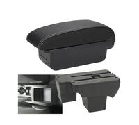 JBPIHZT Para Para Polo 2020 2020 2022 2023 2024 Reposabrazos Retrofit Caja Almacenamiento Piezas Retrofit Accesorios Auto(B3 Negro blanco 3USB)