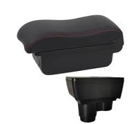 JBPIHZT Para R&enault Para Duster Caja Reposabrazos Para Dacia Para Duster Caja Reposabrazos Auto 2019-2024 Caja Almacenamiento Consola Central(A1 Negro rojo SIN USB)
