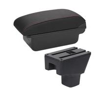 JBPIHZT Para SUZUKI SX4 Reposabrazos Piezas Interior Caja Reposabrazos Coche Piezas Retrofit Almacenamiento Accesorios Auto Detalles Interior(C1 Negro rojo SIN USB)