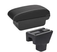 JBPIHZT Para SUZUKI SX4 Reposabrazos Piezas Interior Caja Reposabrazos Coche Piezas Retrofit Almacenamiento Accesorios Auto Detalles Interior(B3 Negro blanco 3USB)