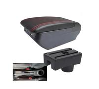 JBPIHZT Para Toyota Para Aygo X Caja Reposabrazos Para Aygo Reposabrazos Auto Caja Almacenamiento Portavasos Retrofitting Interior Accesorios Auto(H línea roja 4USB)