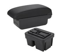 JBPIHZT Para VW Para Golf 7 Mk7 2014 2015 2016 2017 2018 2019 Caja De Apoyabrazos Coche Pieza De Repuesto Interior Caja De Almacenamiento(B2 línea negra 3USB)