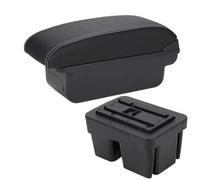 JBPIHZT Para VW Para Golf 7 Mk7 2014 2015 2016 2017 2018 2019 Caja De Apoyabrazos Coche Pieza De Repuesto Interior Caja De Almacenamiento(C3 Negro blanco SIN USB)