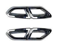 JBPIHZT Para VW Para Magotan Para Passat B8 2016 2017 2018 2019 Alerón Trasero Marco De La Garganta Del Tubo De Escape Embellecedor Plateado.