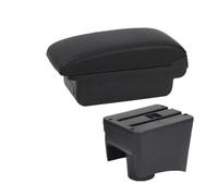 JBPIHZT Para VW Para POLO Brazo 2010-2018 Para VW Para POLO Mk5 6R Para Vento Brazo De Auto Caja De Almacenamiento Central Accesorios Auto Retrofit(A1 Línea negra SIN USB)