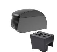 JBPIHZT Para VW Para POLO Mk5 6R Para Vento 2012-2018 Caja De Brazo De Automóvil Piezas Interiores Caja De Almacenamiento(A2 Black single)