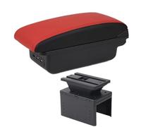 JBPIHZT Para VW Para T-Cross Caja Reposabrazos Para VW Para T-Cross Reposabrazos Auto Interior Caja De Almacenamiento Central(B5 borde negro 3USB)
