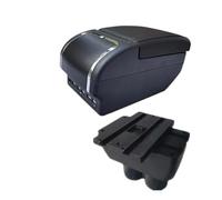JBPIHZT Para VW Para T&ouran Caja Descansabrazos Almacenamiento Central Accesorios Auto Personalización Interior Detalles Interiores(E black line 9USB)