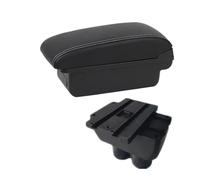 JBPIHZT Para VW Para T&ouran Reposabrazos Almacenamiento Central Accesorios Coche Interiores De Retrofitting(A1 Negro blanco NOUSB)