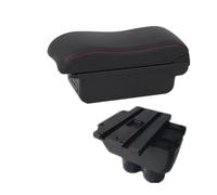JBPIHZT Para VW Para T&ouran Reposabrazos Almacenamiento Central Accesorios Coche Interiores De Retrofitting(B2 Black red 3 USB)
