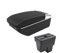 JBPIHZT Para WR-V Para Fit Para Jazz 3 Auto Reposabrazos 2014-2020 Caja De Almacenamiento Accesorios Auto Piezas De Renovación Interior(A2 Black line7 USB)