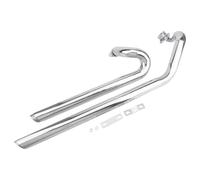 JBPIHZT Para Y&amaha Para V-Star XVS1100 Custom Classic Para Drag Star 1100 Accesorios Para Motocicleta Kit Completo De Silenciadores Silenciador De Escape(Cromo)