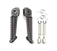 JBPIHZT Para Y&amaha R1 R6 FZ6 XJ6 FZ8 FZ1 Reposapiés de Motocicleta Accesorios de Pedal Reposapiés Delantero Trasero(NEGRO,Frente)
