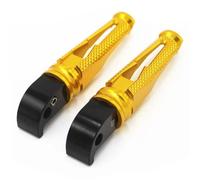 JBPIHZT Para Y&amaha YZF R3 MT03 MT25 R25 R15 Motocicleta CNC Reposapiés Pasajero Reposapiés Traseros Pedales Accesorios(Oro)