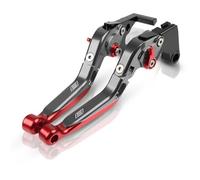 JBPIHZT Para Yamaha FZ8 FZ-8 Para FAZER 2011-2015 Juego De Manetas Freno Y Embrague Para Motocicleta Con Plegables Ajustables(Gray red)
