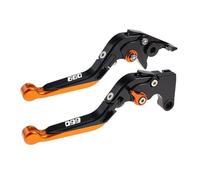 JBPIHZT Para Yamaha XT660X XT660R 2004-2016 Accesorios Juego De Palancas Embrague Freno Extensibles Plegables Ajustables(Naranja negra)