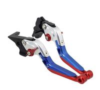 JBPIHZT Para Yamaha YZF R6 YZF-R6 2005-2016 Juego De Palancas Embrague Y Freno Manetas Plegables Ajustables Piezas Motocicleta(Blue red)