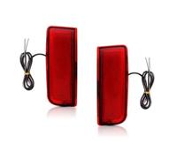 JBPIHZT Reflector LED Para Parachoques Trasero De Coche Luces Traseras de Freno Luces Antiniebla Traseras Para Subaru Para Outback 2010-2014(ROJO)
