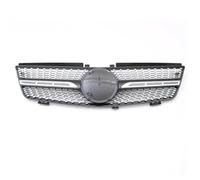 JBPIHZT Rejilla Delantera Deportiva Para Mercedes Para Benz ML W164 2005-2008 ML320 ML350 ML500 Rejillas Paragolpes Estilo Diamantes Cromo(Chrome Black)
