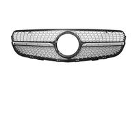 JBPIHZT Rejilla Deportiva Diamantes Cromo Para Mercedes Para Benz GLC X253 2015-2019 GLC250 GLC300 GLC350e Rejillas Parachoques Delantero(Chrome Black)