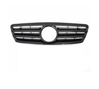 JBPIHZT Rejillas Parachoques Plateado Rejilla Deportiva Frontal Para Mercedes Para Benz C W203 2001-2007 C200 C240 C280 Estilo Deportivo(Negro brillante)