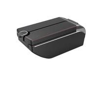 JBPIHZT Reposabrazos Central Para Opel Para Corsa F Para Corsa F 2019 2020 2021 2022 2023 2024 Caja Almacenamiento Interior(B1 Negro rojo 7USB)