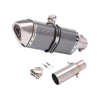 JBPIHZT Silenciador De Escape Motocicleta Para Piaggio Para BEVERLY 125 300 MP3 125 250 300 LT X10 2008-2016 Silenciador Tubo Conexión Central DB Killer(Style F)