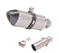 JBPIHZT Silenciador De Escape Motocicleta Para Piaggio Para BEVERLY 125 300 MP3 125 250 300 LT X10 2008-2016 Silenciador Tubo Conexión Central DB Killer(Style G)