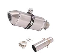 JBPIHZT Silenciador De Escape Motocicleta Para Piaggio Para BEVERLY 125 300 MP3 125 250 300 LT X10 2008-2016 Silenciador Tubo Conexión Central DB Killer(Style C)