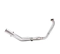 JBPIHZT Sistema De Escape Completo Para Motocicleta Tubo De Escape De Acero Inoxidable Para Y&amaha MT15 R15 V3 V4 2017 2018 2019 2020 2021 2022 2023(Plata)