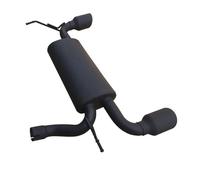 JBPIHZT Sistema De Escape Doble Trasero Negro Mate Para Jeep Para Wrangler JK 2007 2008 2009 2010 2011-2022 Todoterreno 4x4 Tubo Acero