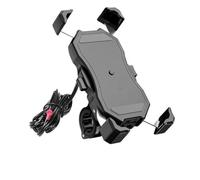 JBPIHZT Soporte De Montaje para Teléfono Motocicleta con Cargador Inalámbrico QC 3.0 USB Qi Bracket Accesorios Ciclismo(with QC3.0 Charger)