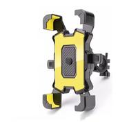 JBPIHZT Soporte para Teléfono Motocicleta Bicicleta Móvil para Manillar Pinza para Espejo Retrovisor Scooter Más Teléfonos Móviles 4.8-6.8"(Amarillo,Handlebar)