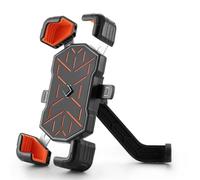 JBPIHZT Soporte Teléfono Bicicleta 360° Vista Universal Bicyclette para 4.5-7.2 Pulgadas Antivibración Moto Bracket(Naranja,Rearview Mirror)
