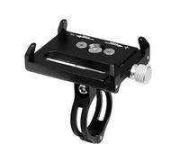JBPIHZT Soporte Universal De Aluminio para Teléfono Bicicleta Clip para Manillar Motocicleta Montaje para Inteligente 3.5-6.2 Pulgadas(Negro)