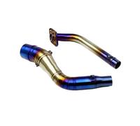 JBPIHZT Tubo De Escape Delantero De Acero Inoxidable Para Motocicleta Para Y&amaha NVX 125 155 NVX125 NVX155 YA024(Medio azul)