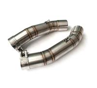 JBPIHZT Tubo De Escape Intermedio De Motocicleta De 51 Mm De Doble Fila Para Y&amaha R1 2004 2005 2006