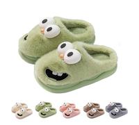 JBPPIOOUA Pantuflas con Besos y Lengua, Pantuflas Divertidas con diseño de Perro de Ojos Grandes en 3D, cómodas y Antideslizantes, Unisex para Adultos
