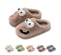 JBPPIOOUA Pantuflas con Besos y Lengua, Pantuflas Divertidas con diseño de Perro de Ojos Grandes en 3D, cómodas y Antideslizantes, Unisex para Adultos