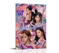 JBQOUOUZ Aespa Pop Singer - Lienzo decorativo con portada de álbum de música y cantante pop, póster decorativo para dormitorio, 50 x 75 cm, estilo marco