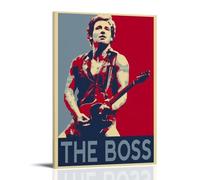 JBQOUOUZ Bruce Springsteen Pop Singer - Póster de álbum de música de cantante pop para pared, póster decorativo para dormitorio, 60 x 90 cm, estilo marco
