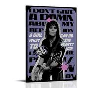 JBQOUOUZ Joan Jett Pop Singer - Lienzo decorativo para pared de álbum de música, póster decorativo para dormitorio, 60 x 90 cm, estilo marco