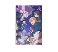 JBQOUOUZ Póster de anime clásico de anime con texto en inglés "Love Live! Superstar!! Hot-blooded" para pared, pintura decorativa para dormitorio, 50 x 75 cm, estilo sin marco