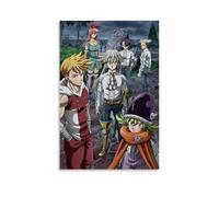 JBQOUOUZ Póster de anime clásico de anime de Los siete pecados capitales de cuatro caballeros del Apocalipsis de sangre caliente, arte decorativo para pared, póster decorativo para dormitorio, 40 x 60