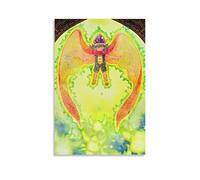 JBQOUOUZ Póster de anime clásico de anime de Los siete pecados capitales de cuatro caballeros del Apocalipsis de sangre caliente para pared, póster decorativo para dormitorio, 20 x 30 cm, estilo sin