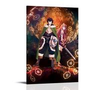 JBQOUOUZ Póster de anime clásico de anime The Rising of The Shield Hero de sangre caliente, arte de pared, pintura decorativa para dormitorio, pósteres, 40 x 60 cm, estilo marco